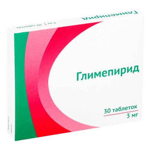 Глимепирид таблетки 3 мг 30 шт. в Доктор Столетов