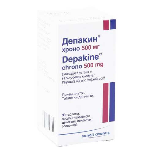 Депакин хроно таблетки 500 мг 30 шт. в Доктор Столетов