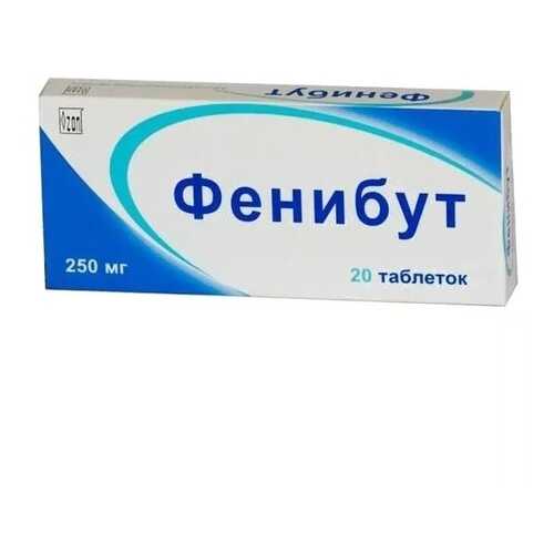 Фенибут таблетки 250 мг 20 шт. Озон в Доктор Столетов