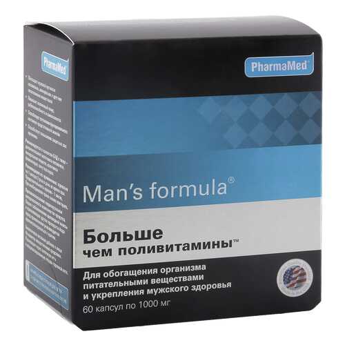 Man's formula PharmaMed больше чем поливитамины 1 г 60 капсул в Доктор Столетов