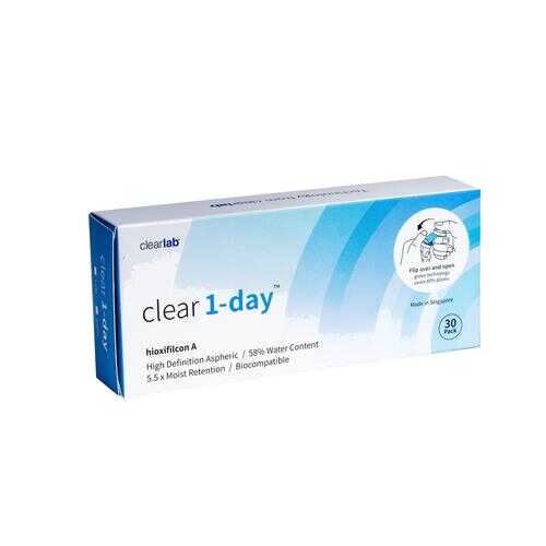 Контактные линзы ClearLab Clear 1-Day 30 линз R 8.7 -01,25 в Доктор Столетов