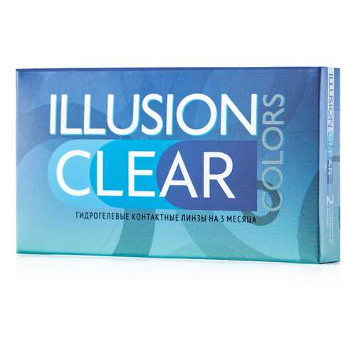 Контактные линзы ILLUSION colors Clear 2 линзы -0.75D прозрачные в Доктор Столетов