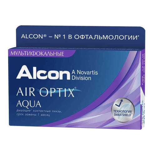 Контактные линзы Air Optix Aqua Multifocal 3 линзы high -10,00 в Доктор Столетов