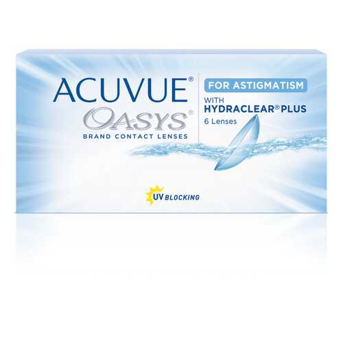 Контактные линзы Acuvue Oasys for Astigmatism with Hydraclear Plus 6 линз -0,25/-1,25/150 в Доктор Столетов