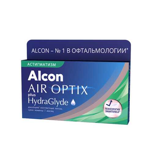 Контактные линзы AirOptix HydraGlyde for Astigmatism 3 шт. PWR -5,50, CYL -1,25, AXIS 010 в Доктор Столетов