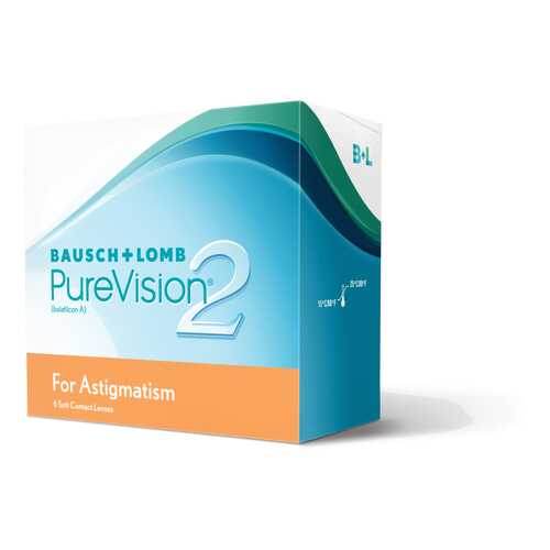 Контактные линзы PureVision 2 for Astigmatism 3 линзы -2,50/-0,75/10 в Доктор Столетов