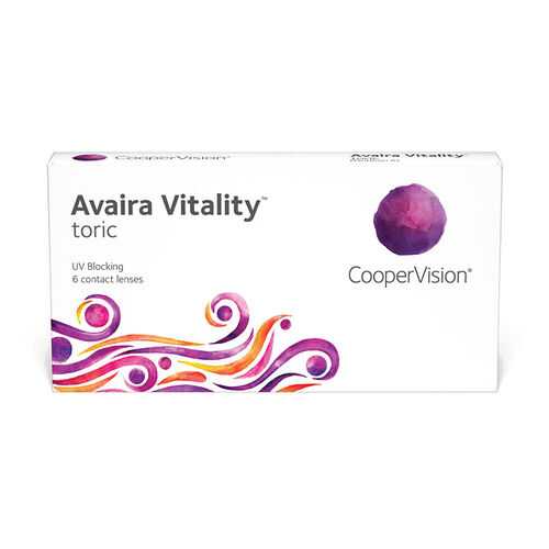Линзы контактные CooperVision Avaira Vitality toric 6 шт. -5/1,75/10 в Доктор Столетов