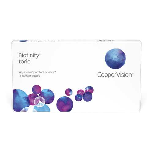 Линзы контактные CooperVision Biofinity Toric 3 шт. -1,25/0,75/30 в Доктор Столетов