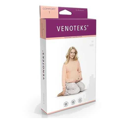 Колготки для беременных VENOTEKS COMFORT с микрофиброй 1 класс 1С402, бежевый, р.XXL в Доктор Столетов