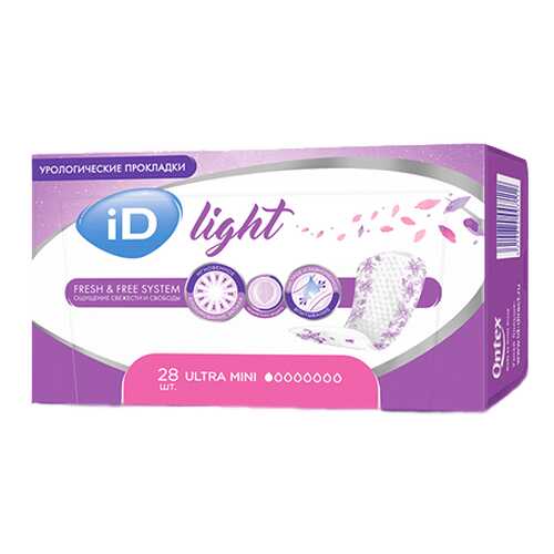 Урологические прокладки iD light mini 28 шт. в Доктор Столетов