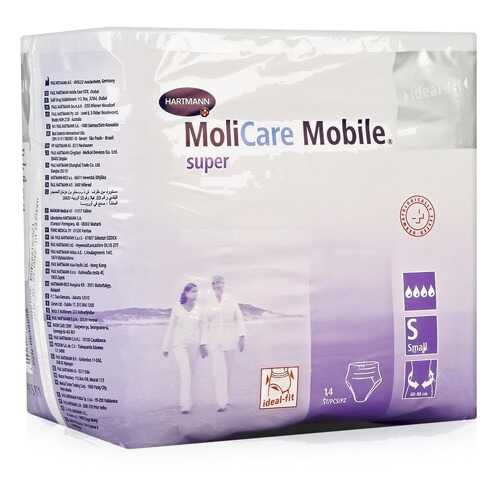 Впитывающие трусы для взрослых, S, 14 шт. MoliCare Mobile Super в Доктор Столетов