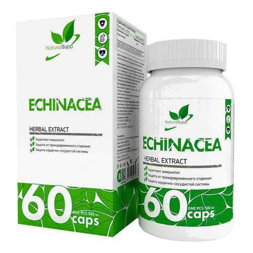 Эхинацея добавка для иммунитета NaturalSupp Echinacea 500 мг капсулы 60 шт. в Доктор Столетов