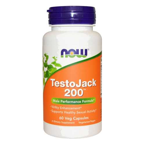 Многокомпонентный препарат NOW TestoJack 200 60 капс. натуральный в Доктор Столетов