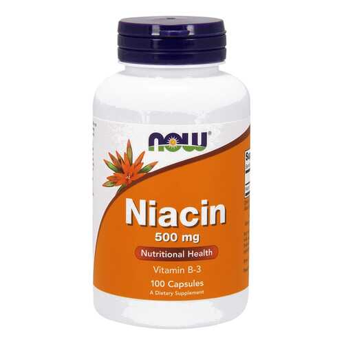 Витамины группы B Now Niacin (500 мг) 100 капсул в Доктор Столетов